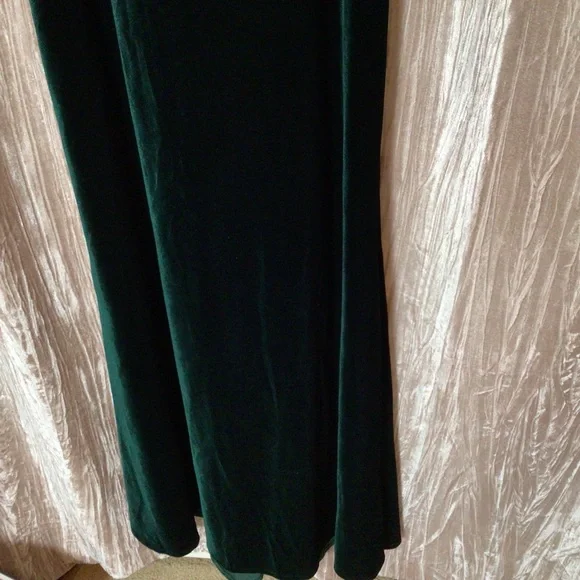 Jenny Yoo Ellis Anthropologie Flutter Sleeve Open-Back Velvet Emerald 12 10 8 - Picture 7 of 11